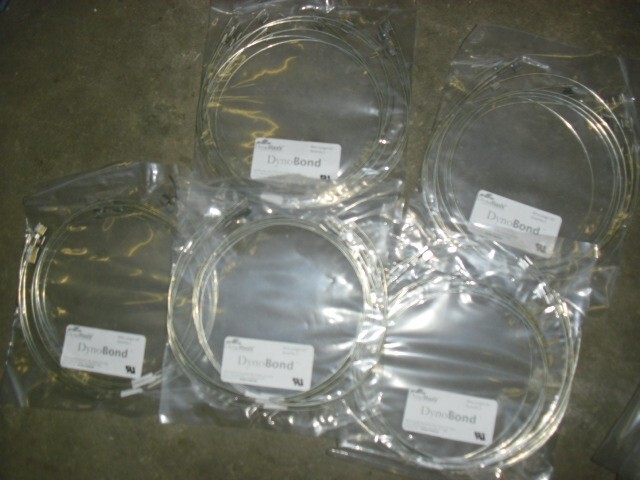 25ea DynoBond Solar Panel Grounding Wire with Clips 50" 5 Packs of 5ea
