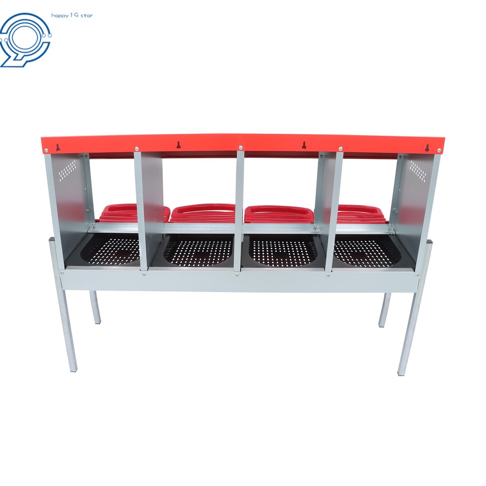 Roll Out Chicken Nesting Boxes For Laying Eggs Coop 4 Compartment