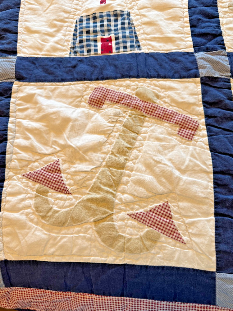 Handmade Nautical Queen Size Quilt