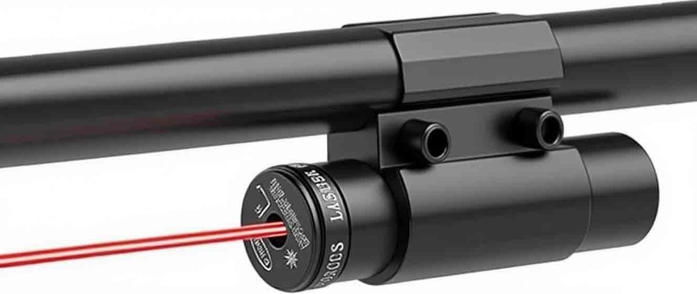 Mini Red Dot Laser Sight Scope with Barrel Clamp Mount for Rifle