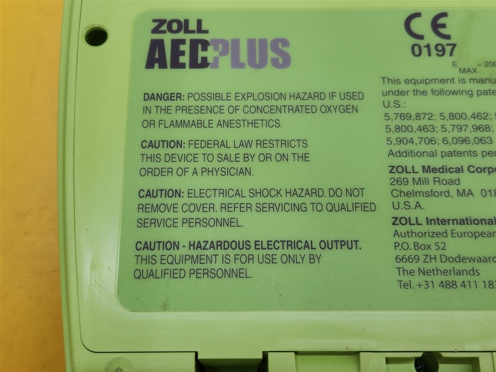 ⭐️⭐️⭐️⭐️⭐️ **UNTESTED** Zoll AED Plus Defibrillator First Responder