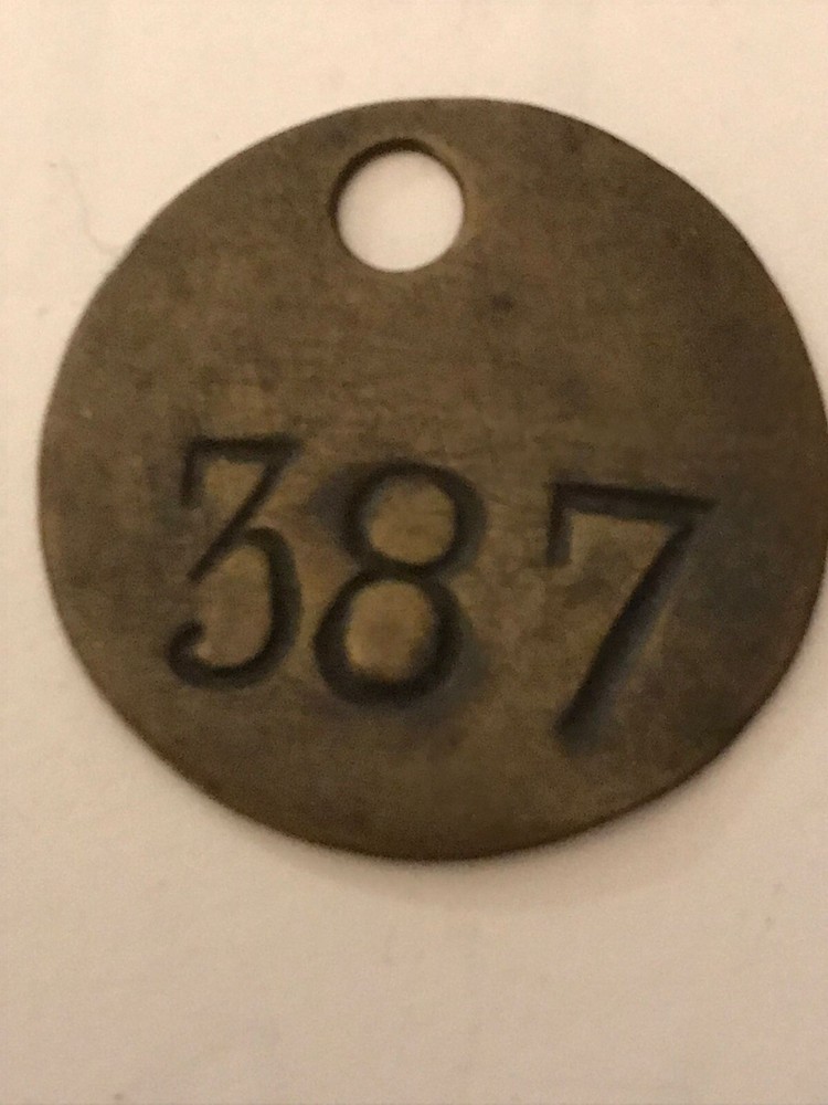 Colliery Pit Check Miners Lamp Tally