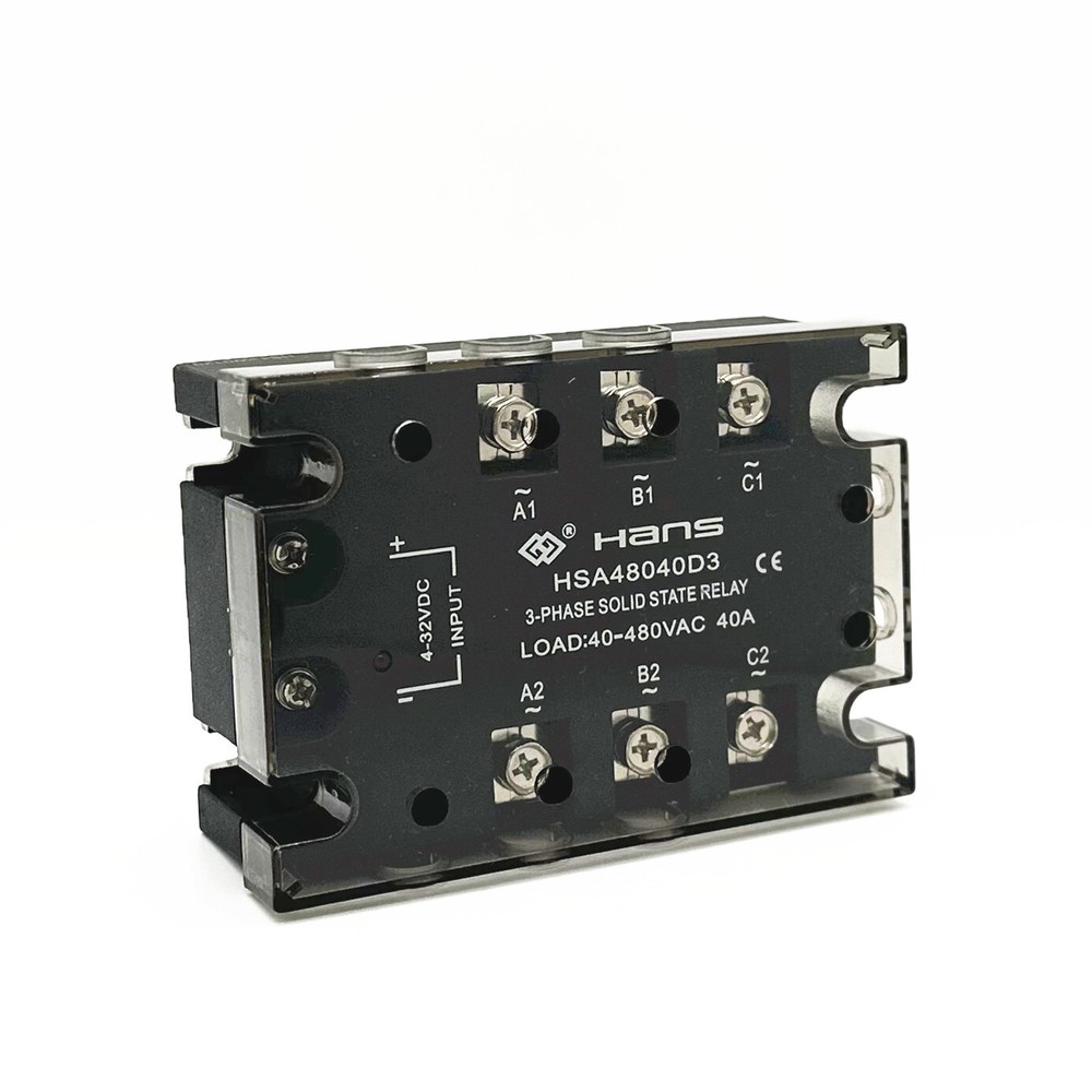 1x 40A~120A DC-AC 4-32VDC/40-480VAC Three-phase solid state relay