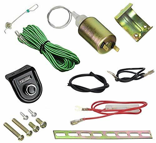 Heavy Duty Electronic Trunk Release Kit With Push Button 15Lbs Pull