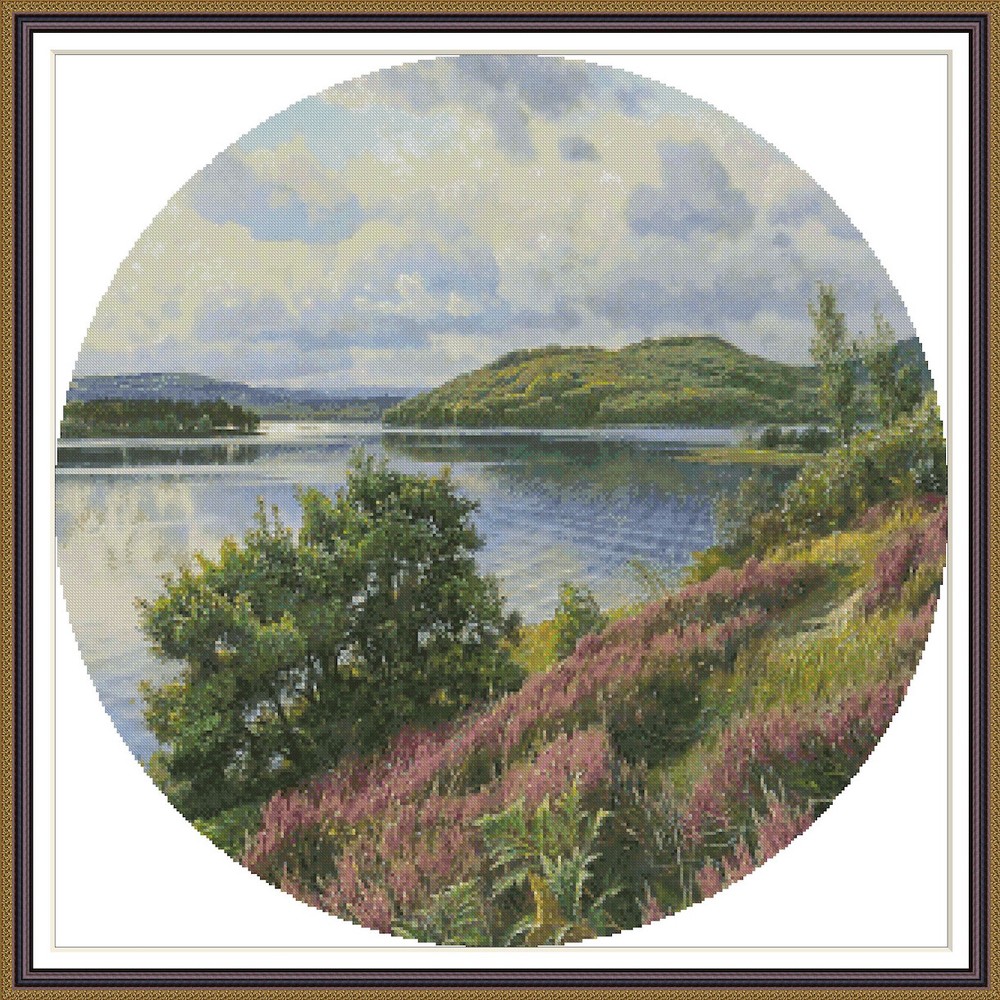 Rural landscape 454 - Chart Counted Cross Stitch Pattern