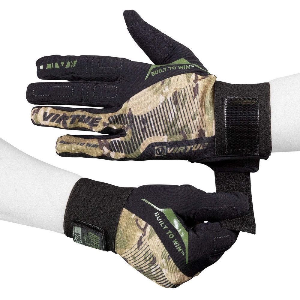 Virtue Breakout Gloves - Ripstop Full Finger - Camo - Medium