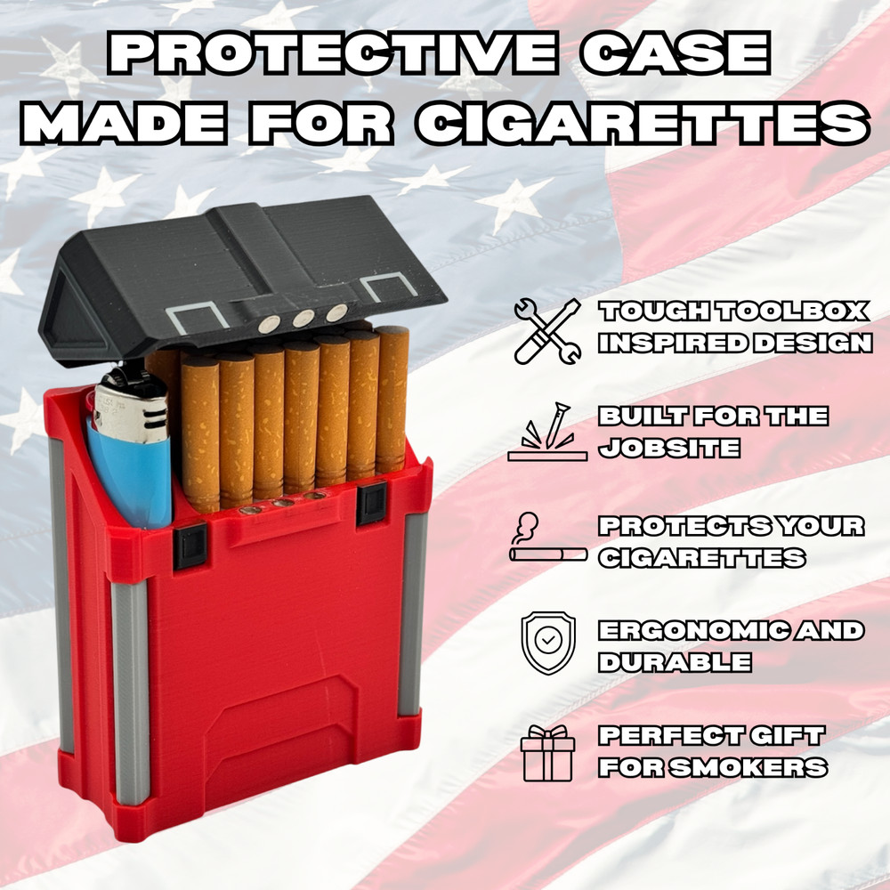 Milwaukee Packout Inspired Cigarette Case | The Original | 3D Printed Case