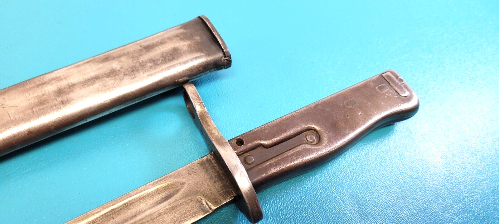 WWI Bavarian Ersatz Turkish c.1917 Bayonet Knife + Scabbard