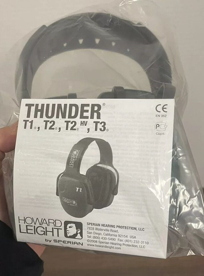 Howard Leight Thunder T2 Headband Earmuff Hearing Protector 1010929 28dB