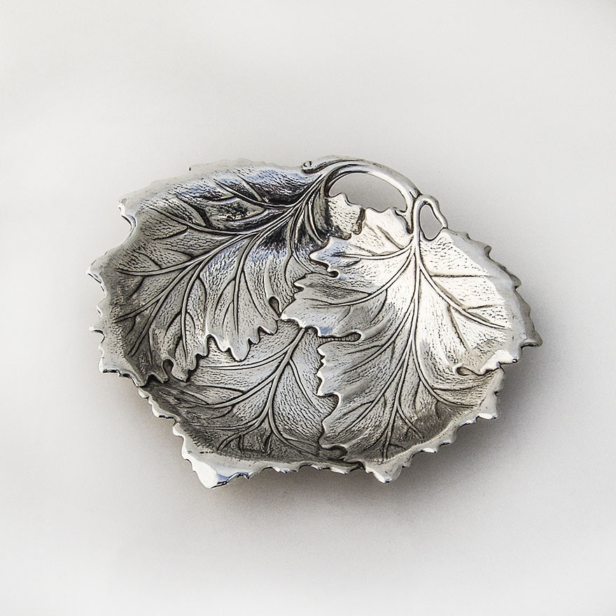 Grape Leaf Serving Bowl Sterling Silver International