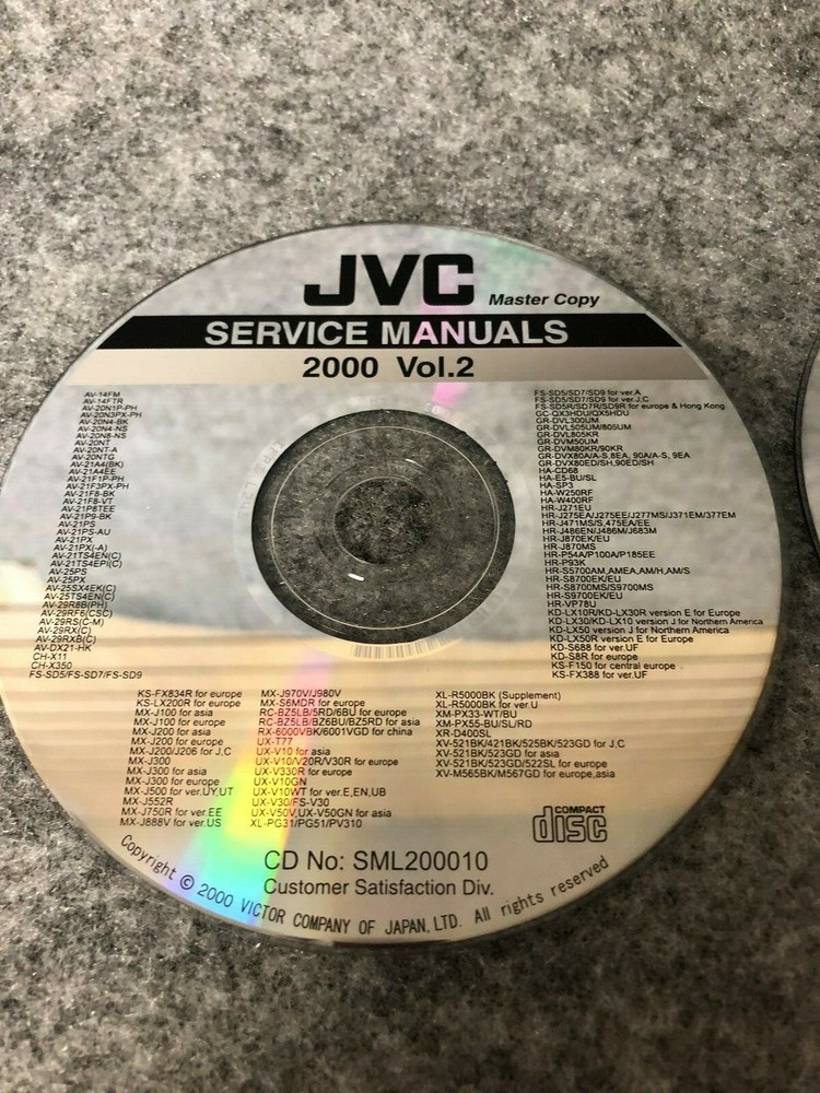 JVC CD Service Manuals
