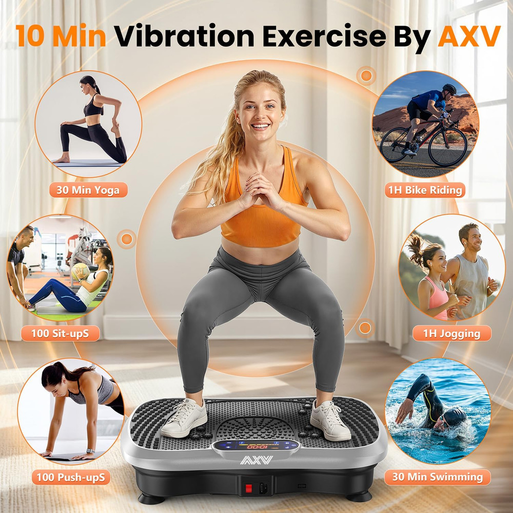 Vibration Plate Exercise Machine – Full Body Shaker Workout Platform for Weight
