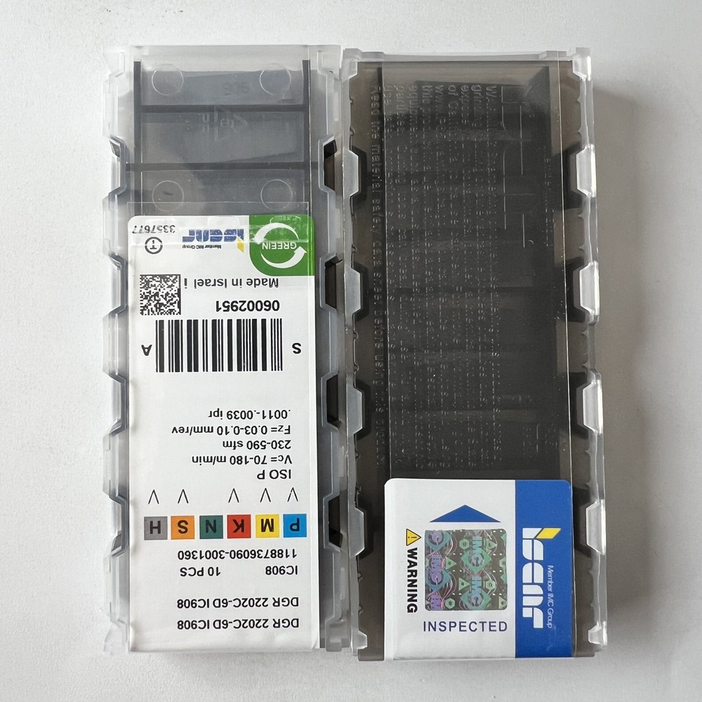 ISCAR / DGR2202C-6D IC908 / Industrial indexable carbide inserts 10 Pcs
