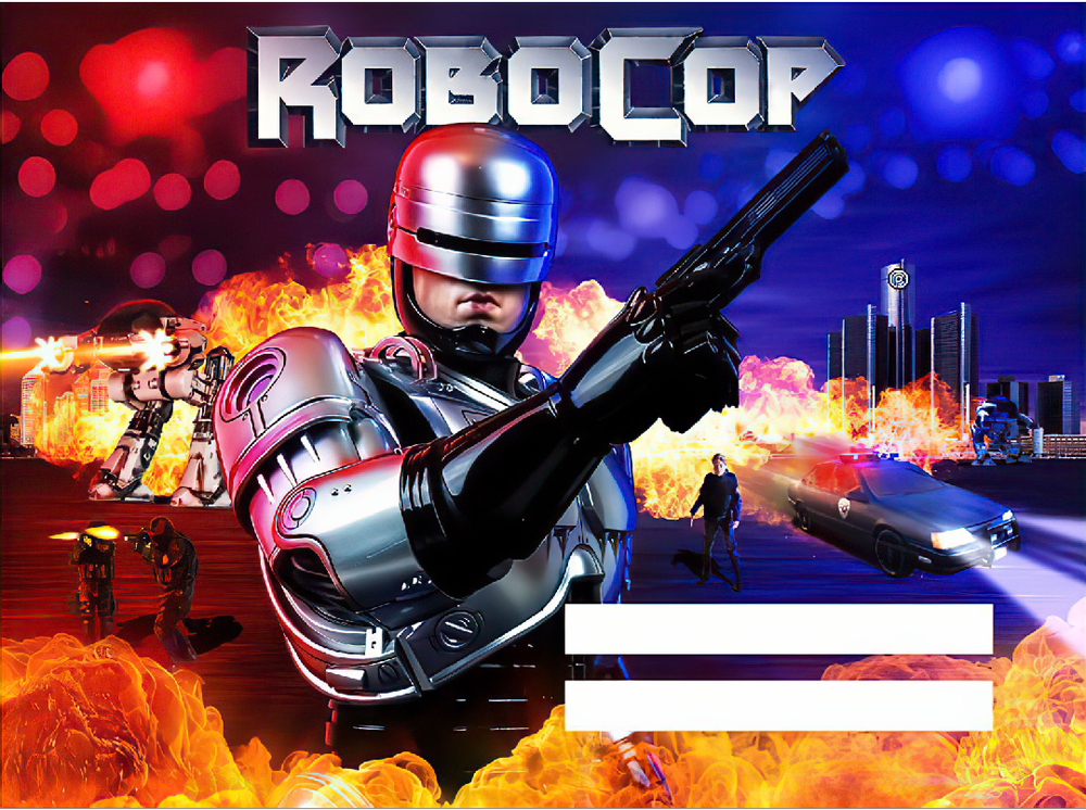 Robocop ROBO COP Data East Pinball Machine Custom Translite