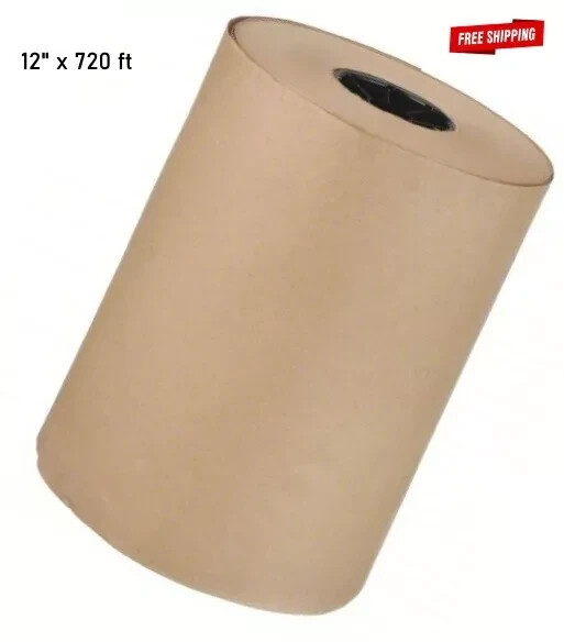 Brown Kraft Paper  12" x 720 ft Roll  50 lb Basis Weight  Packaging Shipping