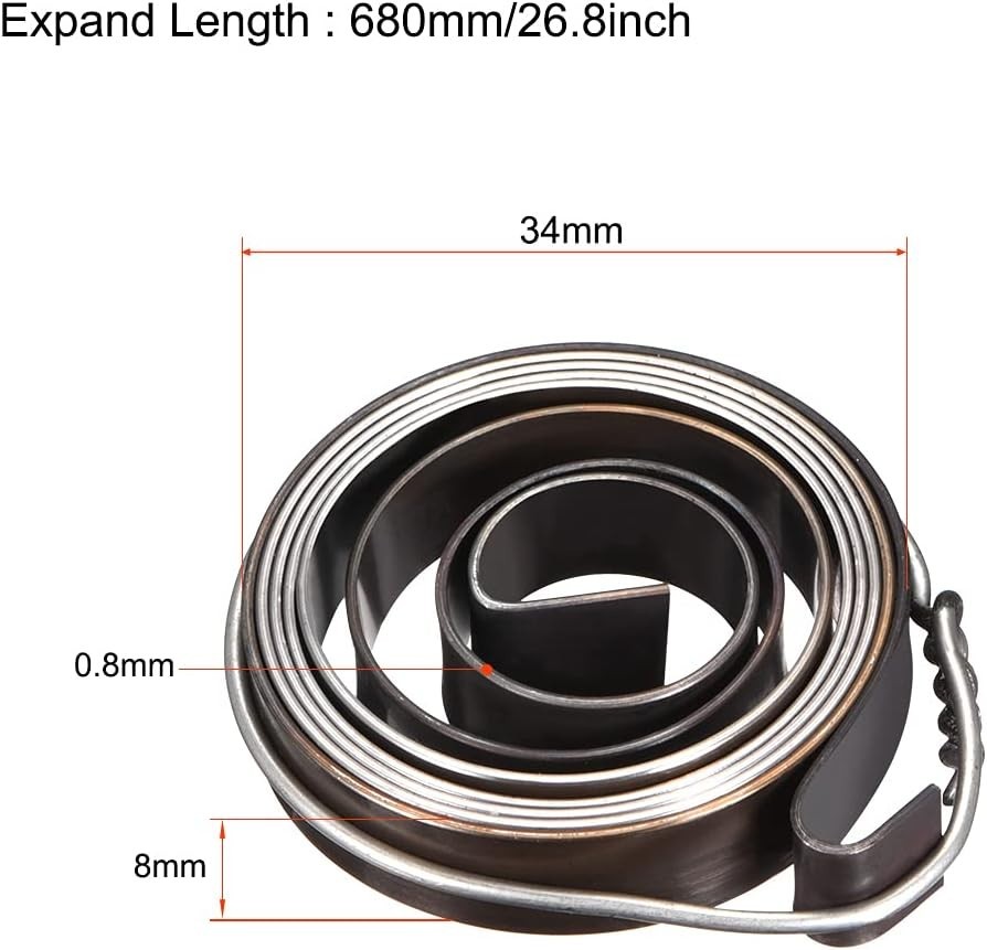 Drill Press Return Spring, Quill Spring Feed Return Coil Spring Assembly, 2.2...
