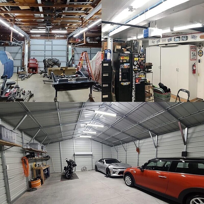 4FT LED Ceiling Light 4400lm Linkable Energy Saving 42W Easy Install Workshop