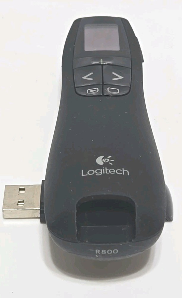 Logitech R800 Laser Pointer Presenter Presentation Clicker Remote Tested Working