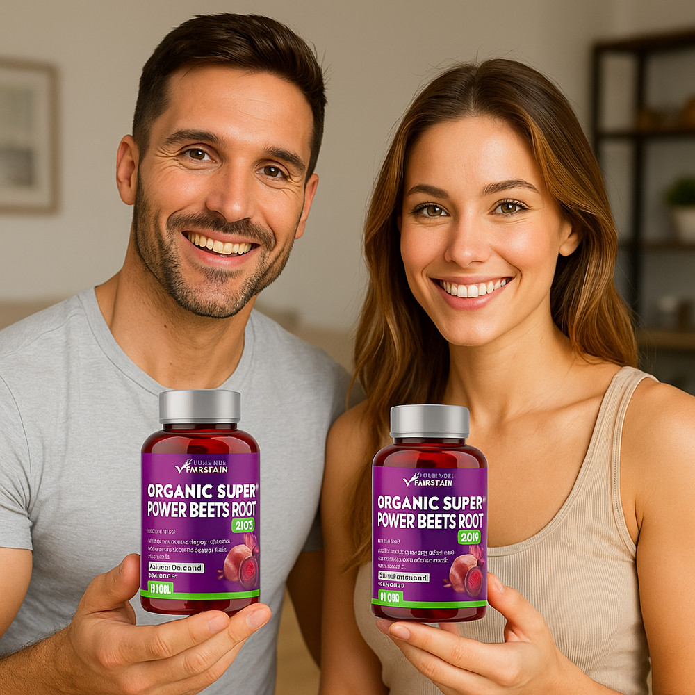 Organic Super Beets Root Capsules 8000mg – Nitric Oxide Support, Circulation