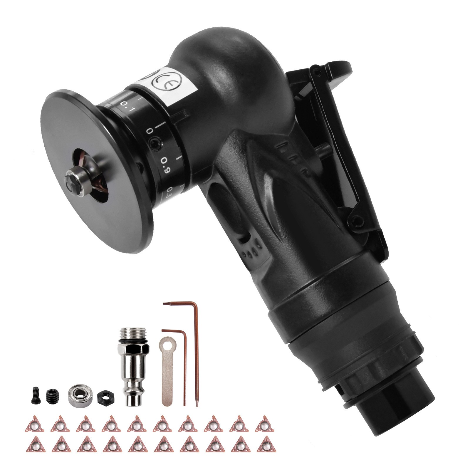 Pneumatic Chamfering Tool, Air Chamfer Tool with 10 C-Angle & 10 R-Angle Blades
