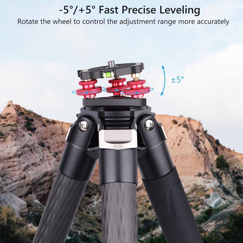 CNC Tripod Leveling Base 68MM Camera Tripod Head Leveler Panoramic Tripod Head