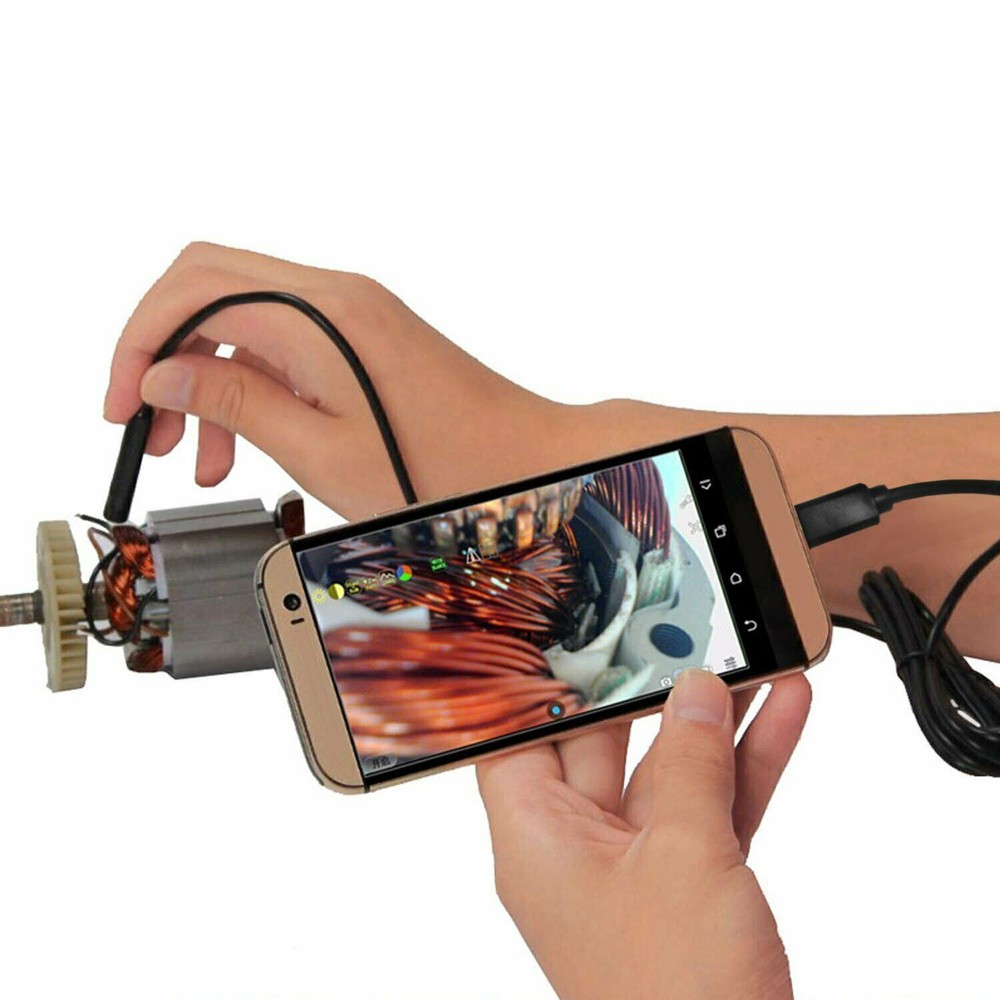 IP67 Waterproof USB 5M Endoscope Borescope Snake Inspection 3 in 1 for Android