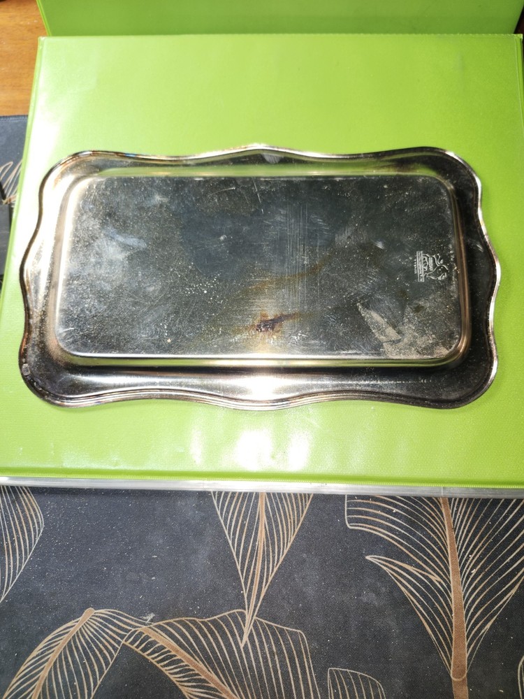 Vintage Sheridan Taunton Silversmiths Ltd Silver Rectangular Tray