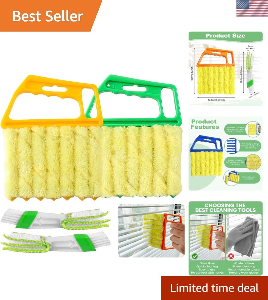 Complete 4-Piece Dusting Kit for Blinds & Vents: Washable & Efficient Cleaning