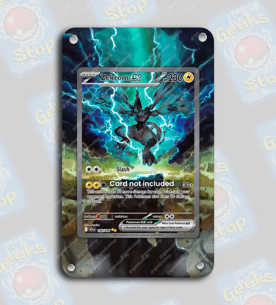 Zekrom ex SAR | Extended Art Display Case for Pokemon Card