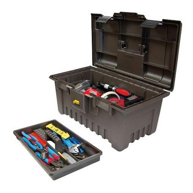 Plano Molding 781002 Oversized 22" Power Toolbox w/ Tray, Graphite Gray