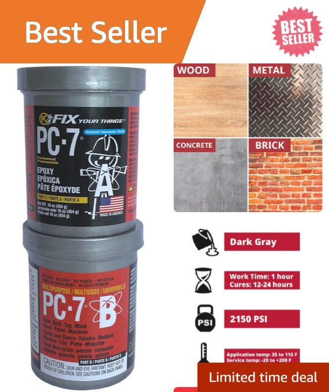 Versatile PC-7 Epoxy Adhesive Paste, Two-Part 1lb - Perfect for Crafts & Repairs