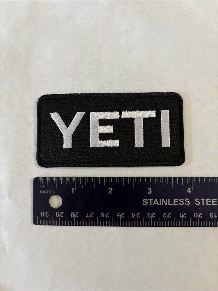 Yeti Black And White Patch Embroidered Iron on
