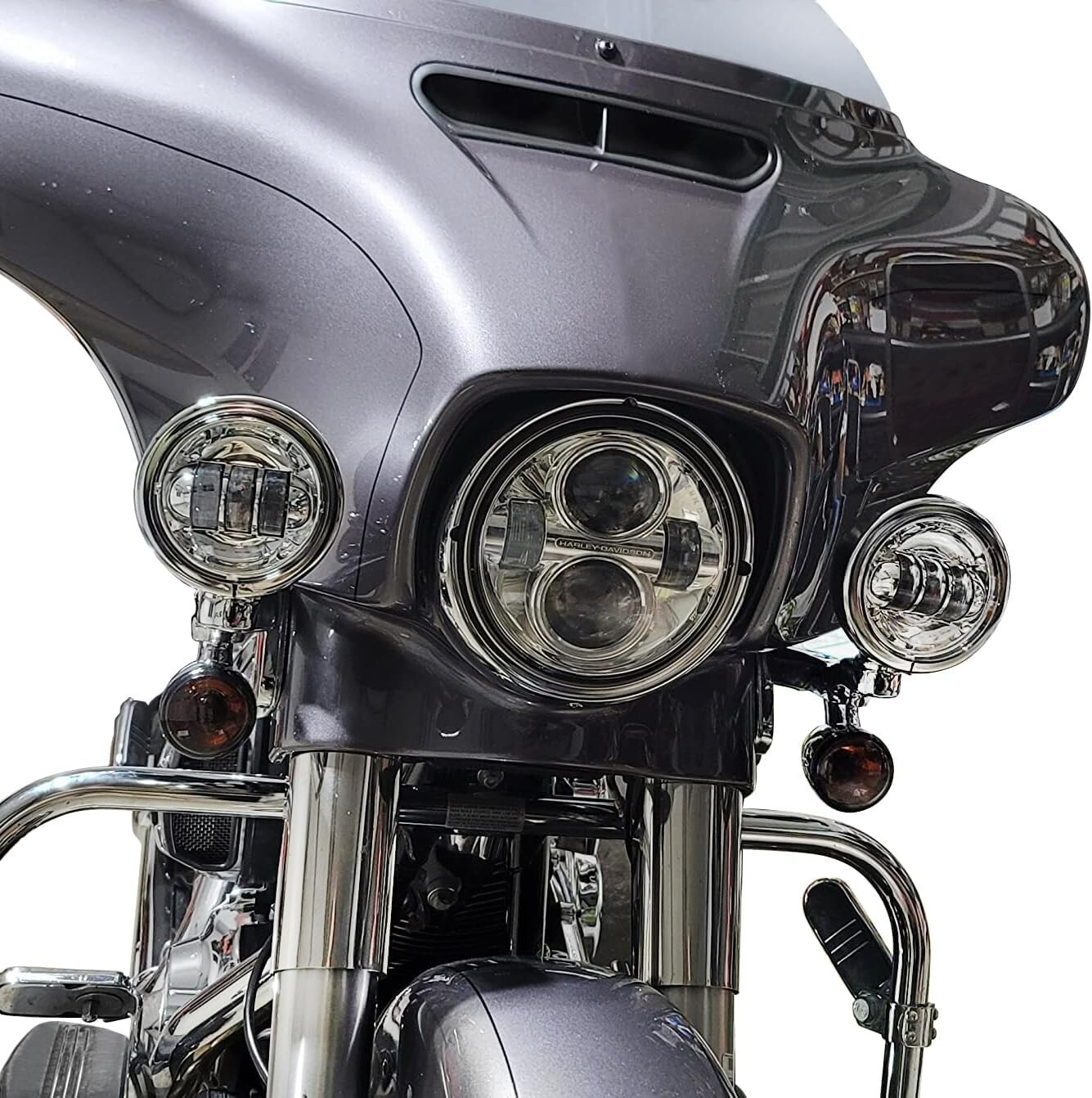 4.5" Passing Fog light housing Bracket mounting for harley touring street glide