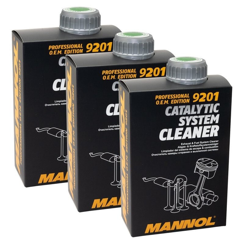 3 x Pack MANNOL 9201 CATALYTIC SYSTEM CLEANER 500 ml