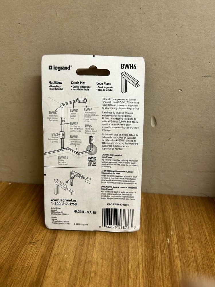 Legrand BWH6 Flat Elbow