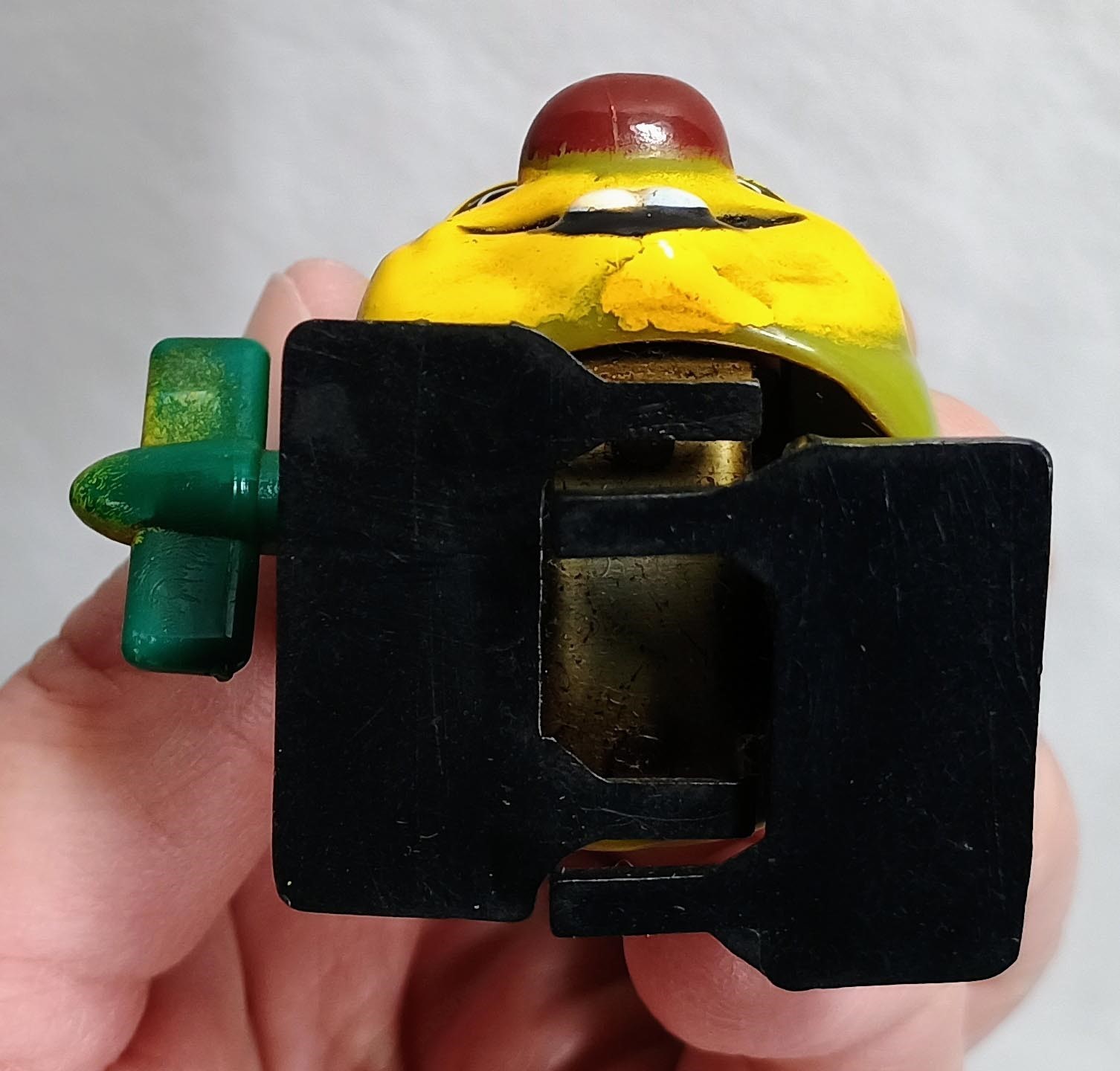 Vintage Marx Windup Corkie Corn Walking Toy Figurine Made in Hong Kong