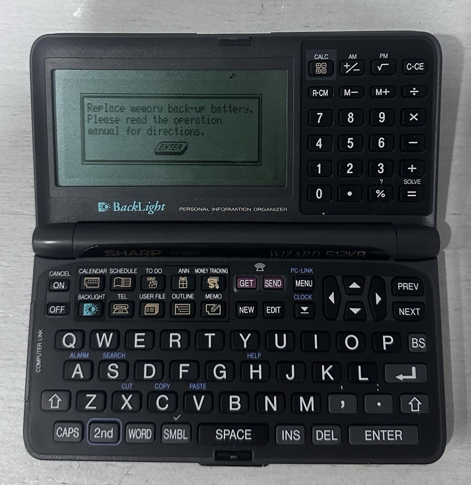 Sharp Wizard Organizer OZ-5600 512KB Personal Organizer