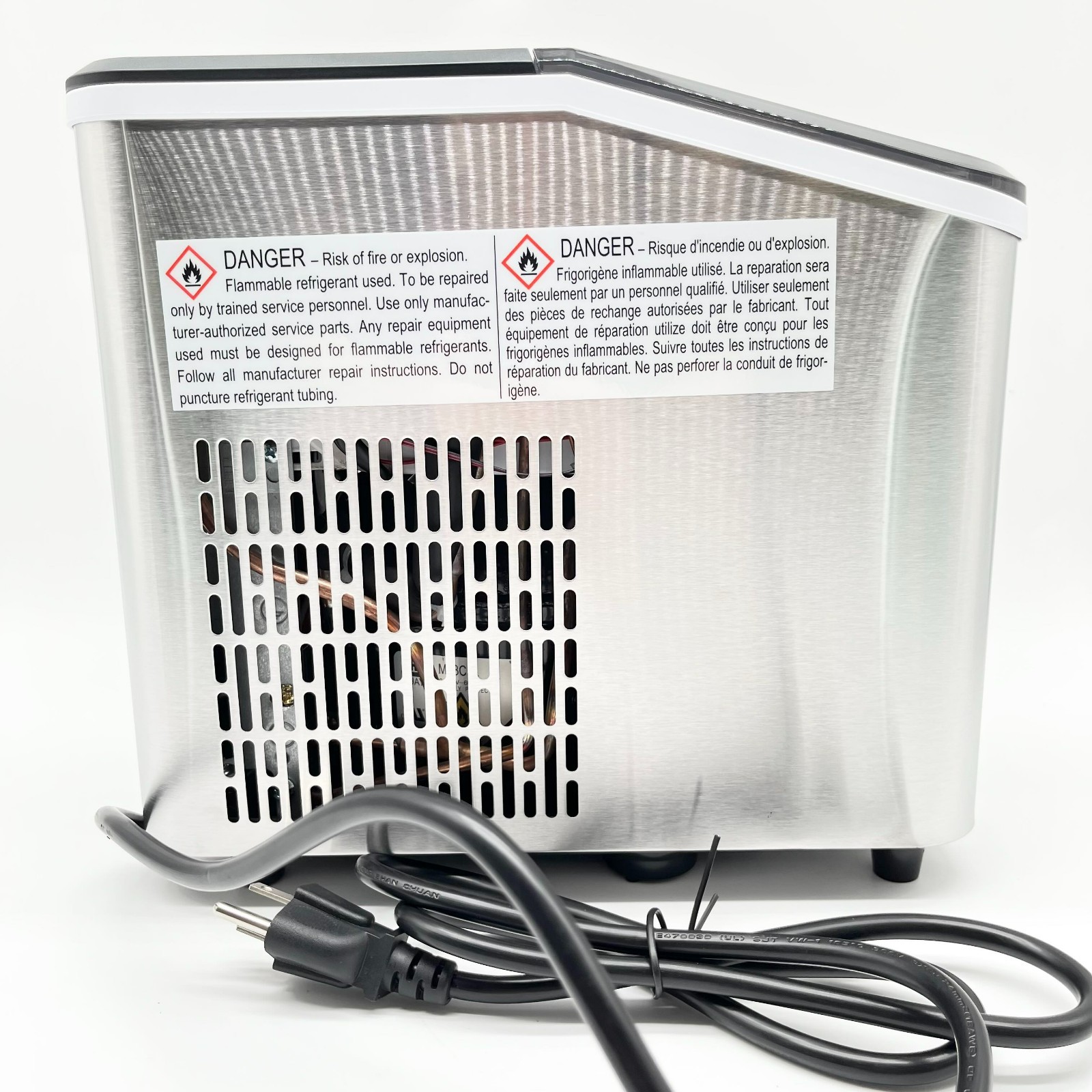 New Brand New AEITTO 110-120 Volts Ice Maker Model ICM1282S - Silver