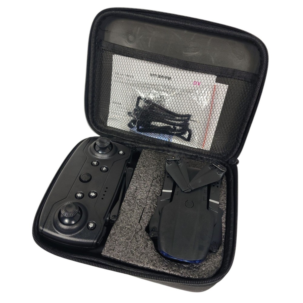 E88 Pro Foldable Drone, Remote Control, Case
