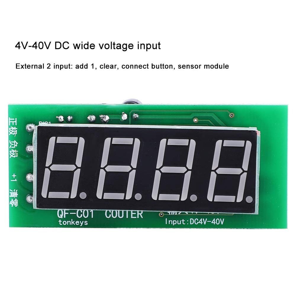 4 Digit Digital Counter Module for Pulse Signal Counting DC 4–40V