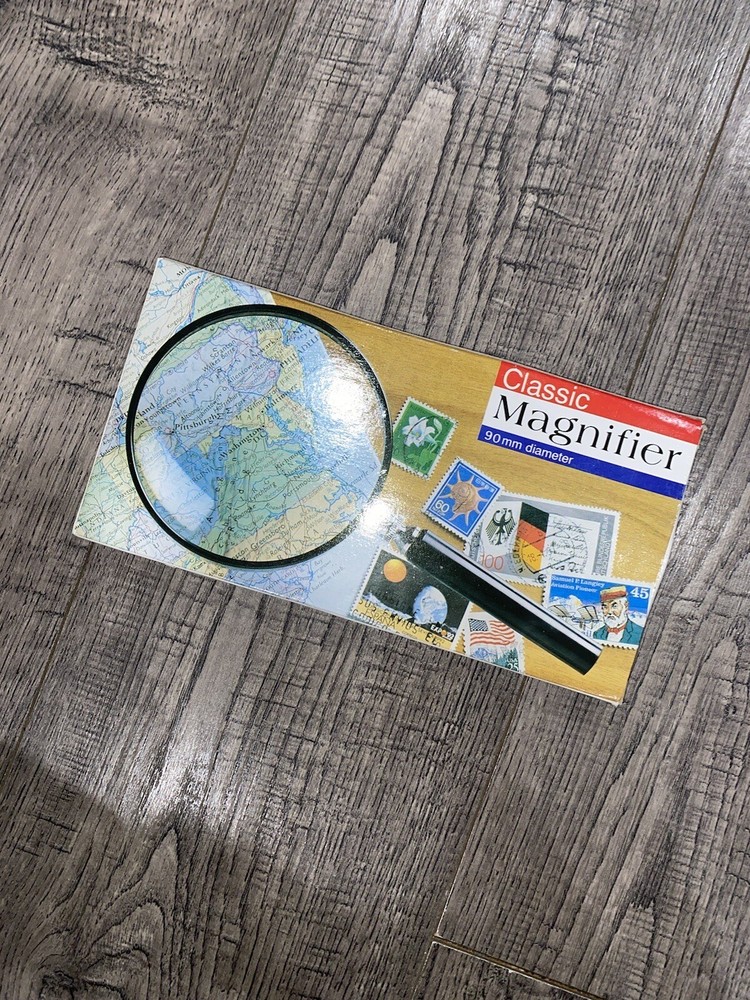 Classic Magnifying Glass 90mm Diameter Black