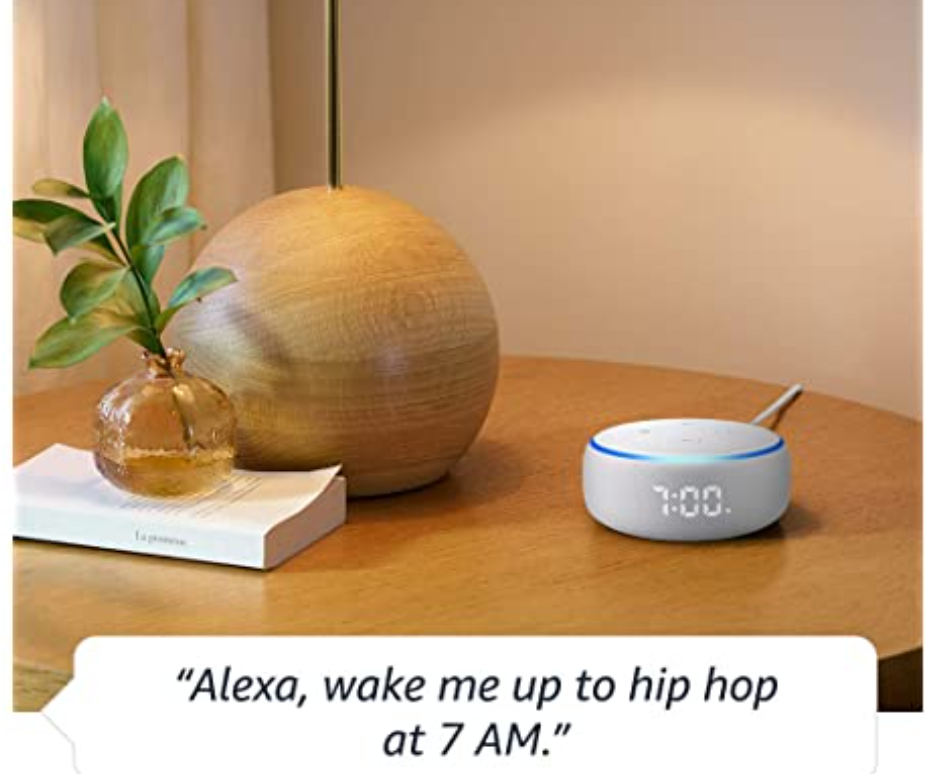 Amazon Echo Dot (3rd Gen) - Smart Speaker with Clock and Alexa - White