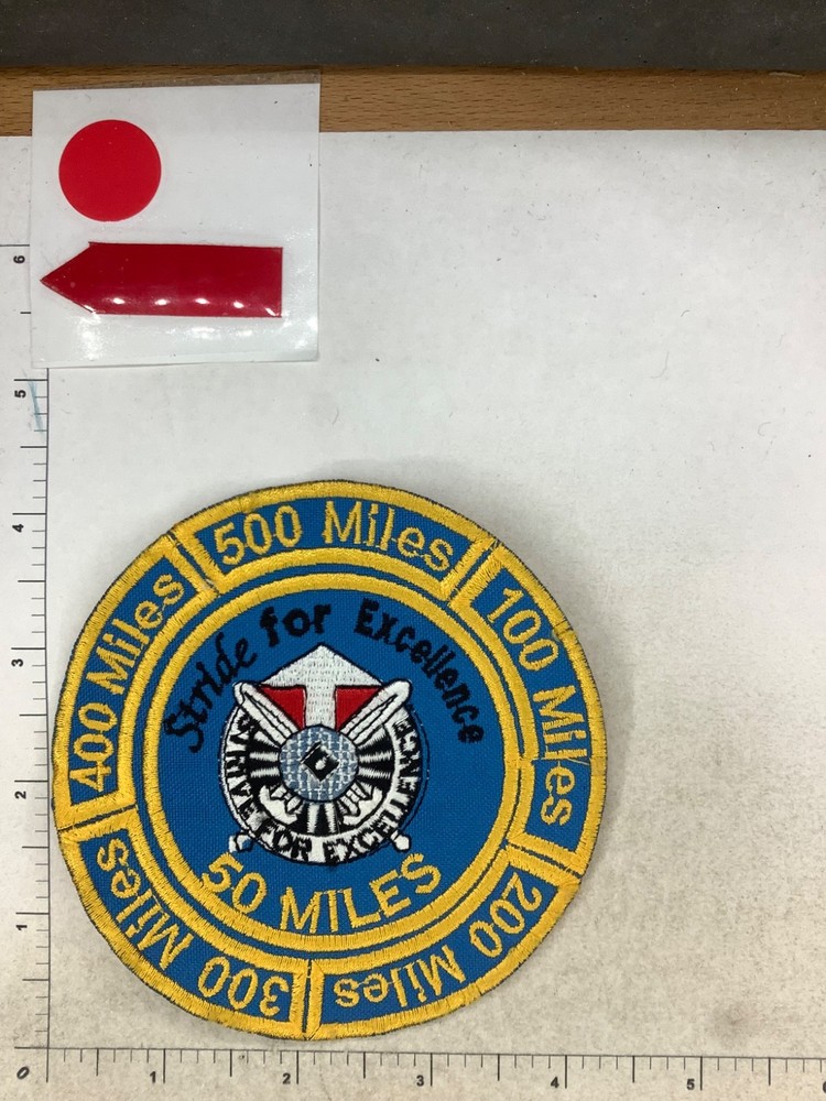 STRIVE FOR EXCELLENCE 50-500 MILES PATCH