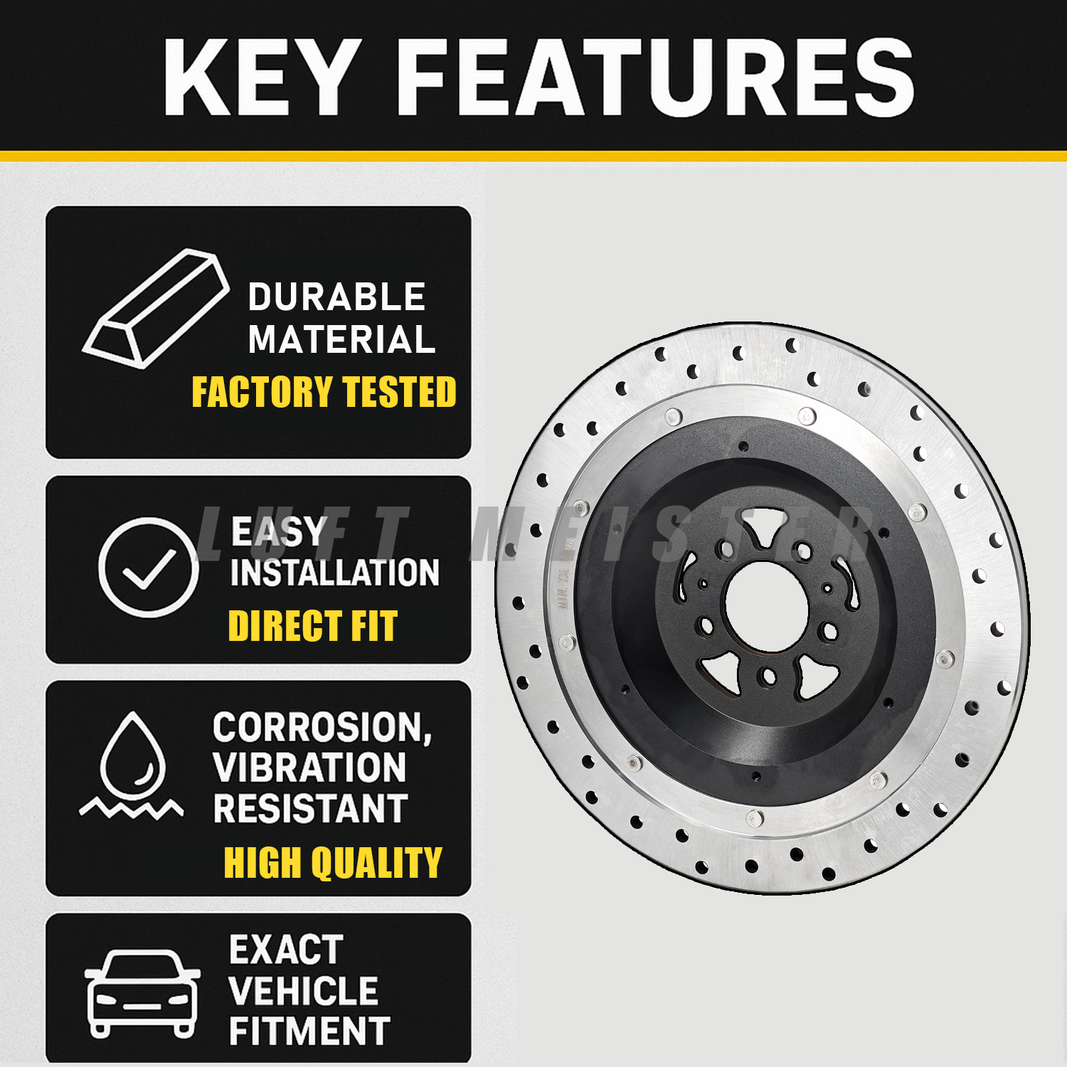 New Rear Brake Rotor For 2001-2017 Honda GOLDWING 1800 GL1800 Brake Rotor Disc