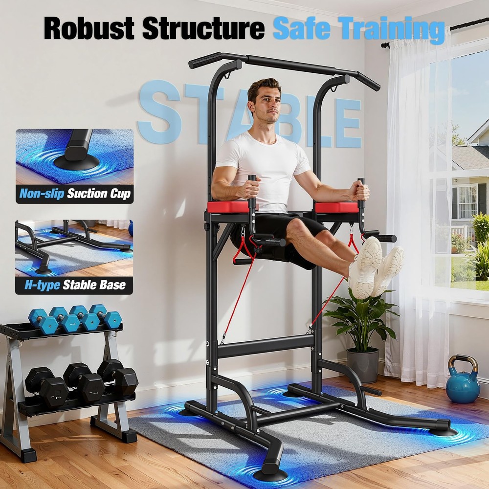 Pull Up Bar Free Standing for Multi-Function Home Gym Strength, Pull Up Dip S...