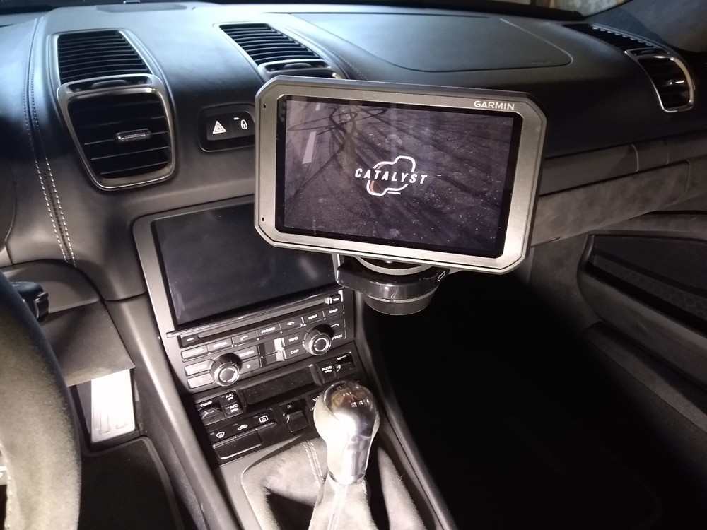 Garmin Catalyst mount for Porsche cupholder
