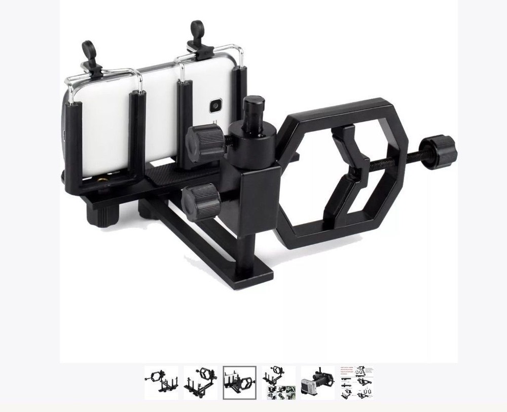 Telescope Camera Adapter Smartphone with 2 Phone Brackets