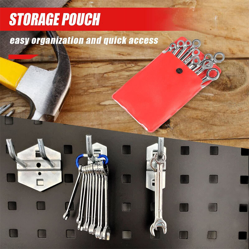 20PCS Small Combination Wrench Set Spanner Open & Box End Tools Metric SAE Mini