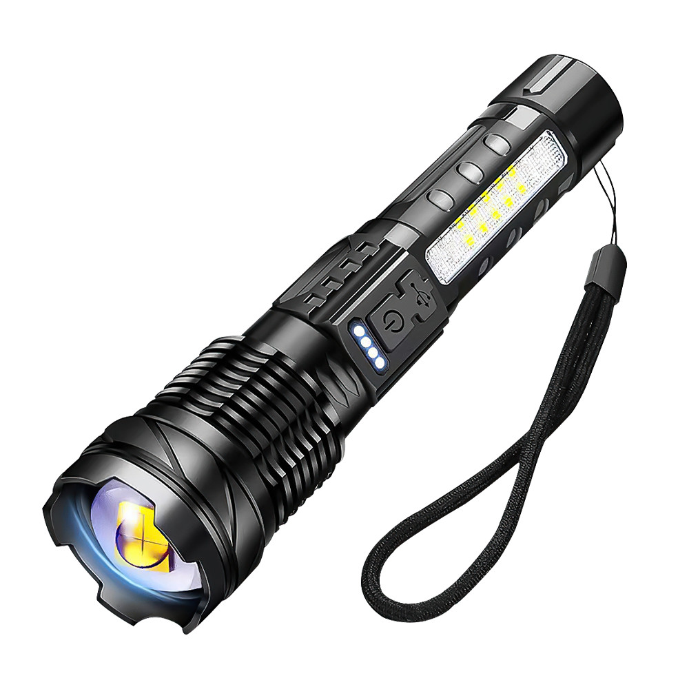 15000000LM Super Bright LED Flashlight Tactical USB Rechargeable LED Work Light