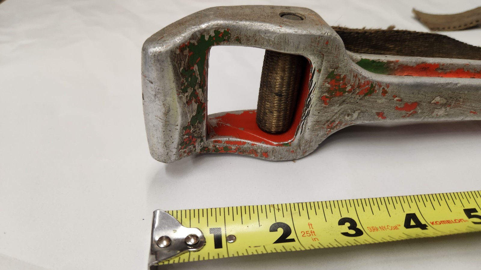 Ridgid No. 5 Adjustable Strap Pipe Wrench, 26" Strap w/Previous Owner Etchings